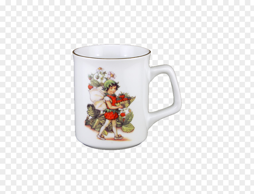 Mug Flower Fairies フラワーフェアリーズ: 花の妖精たち愛蔵版 Fairy Tea PNG