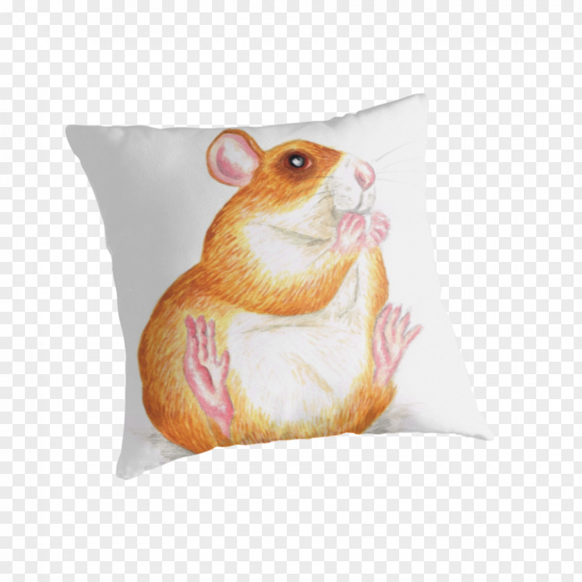 People Eating Gerbil Rat Hamster Cushion Pillow PNG