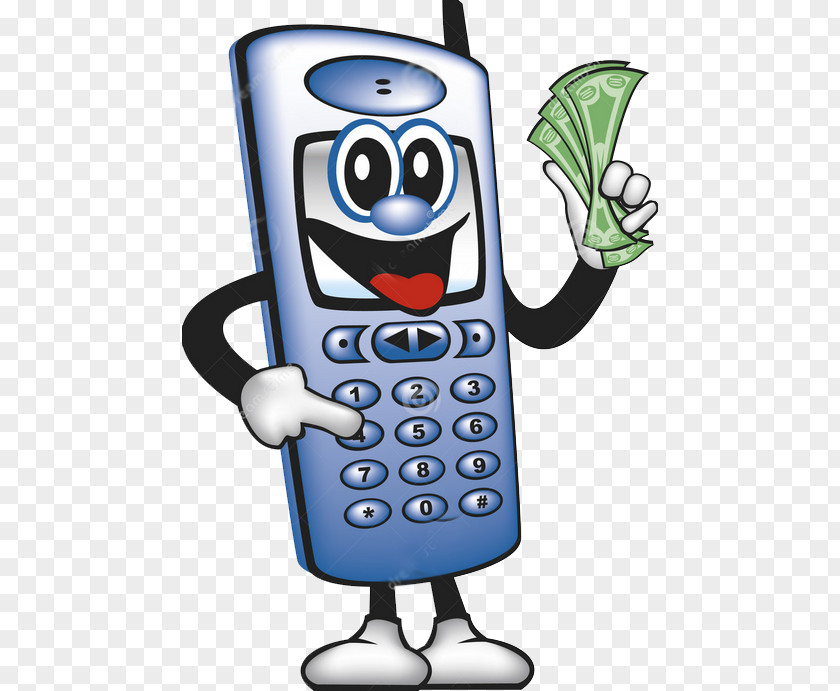 Cartoon Mobile Phone Feature Telephone Keypad Cellular Network Clip Art PNG