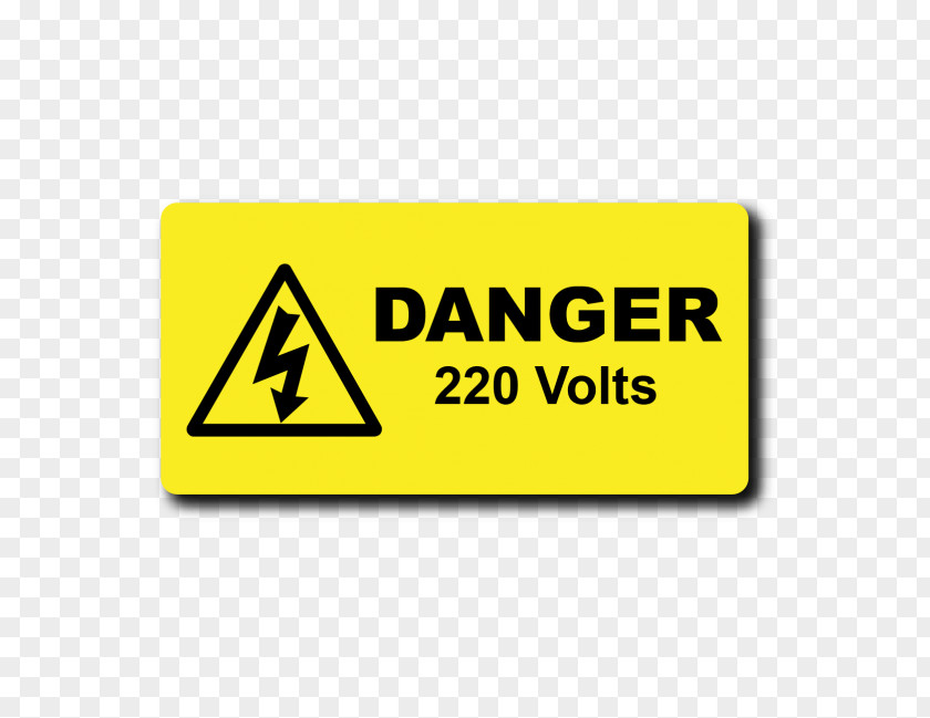 High Voltage Warning Label Sticker PNG