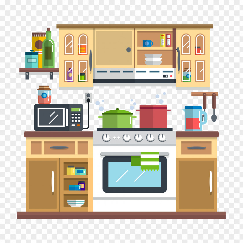Kitchen Illustration Utensil Interior Design Services PNG