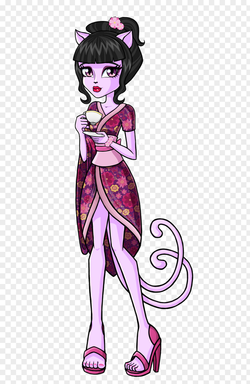 Hazy Monster High Werecat Doll Nekomata PNG