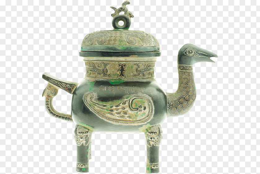 India Indian Elephant Bronze Ceramic Teapot Artifact PNG