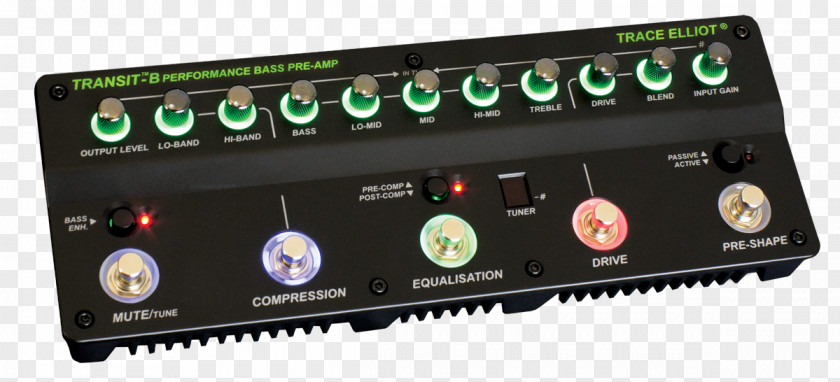 Bass Guitar Amplifier Trace Elliot Preamplifier Effects Processors & Pedals PNG