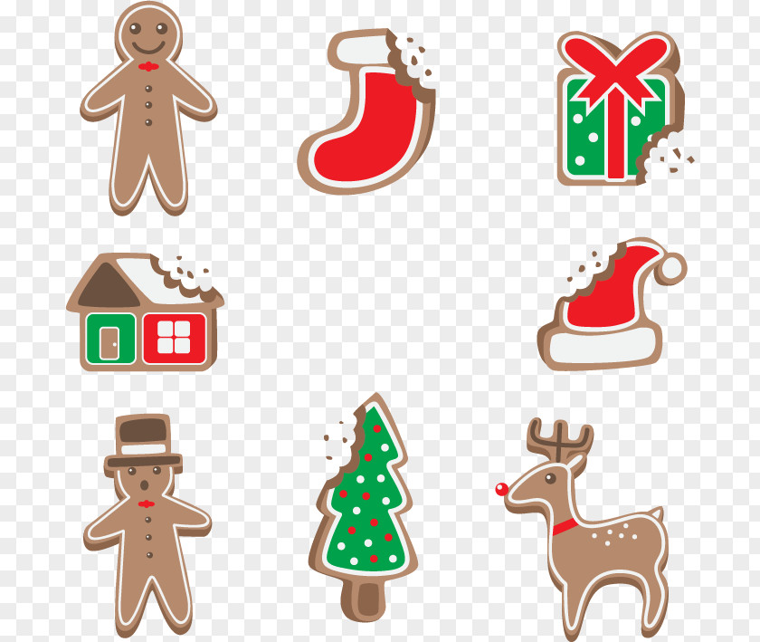 Bitten Biscuit Rudolph Christmas Ornament Reindeer Gingerbread Santa Claus PNG