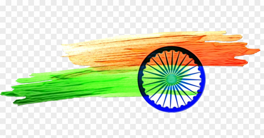 Flag Wheel India Independence Day Background Green PNG