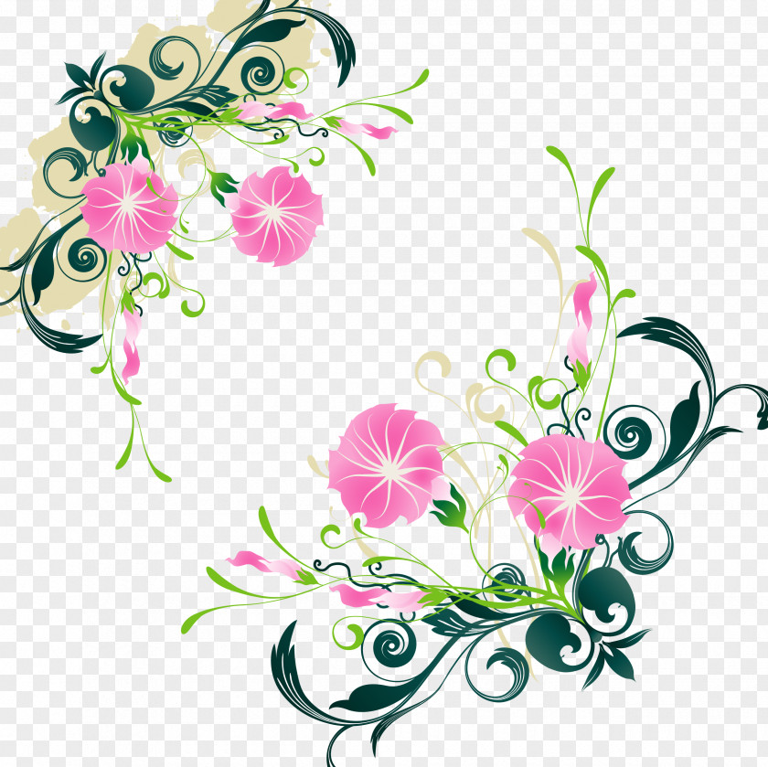 Hand-painted Flowers Download PNG