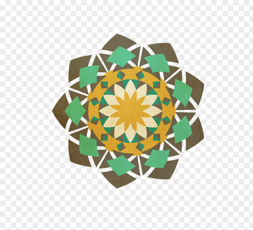 Islamic Geometric Pattern Symmetry PNG