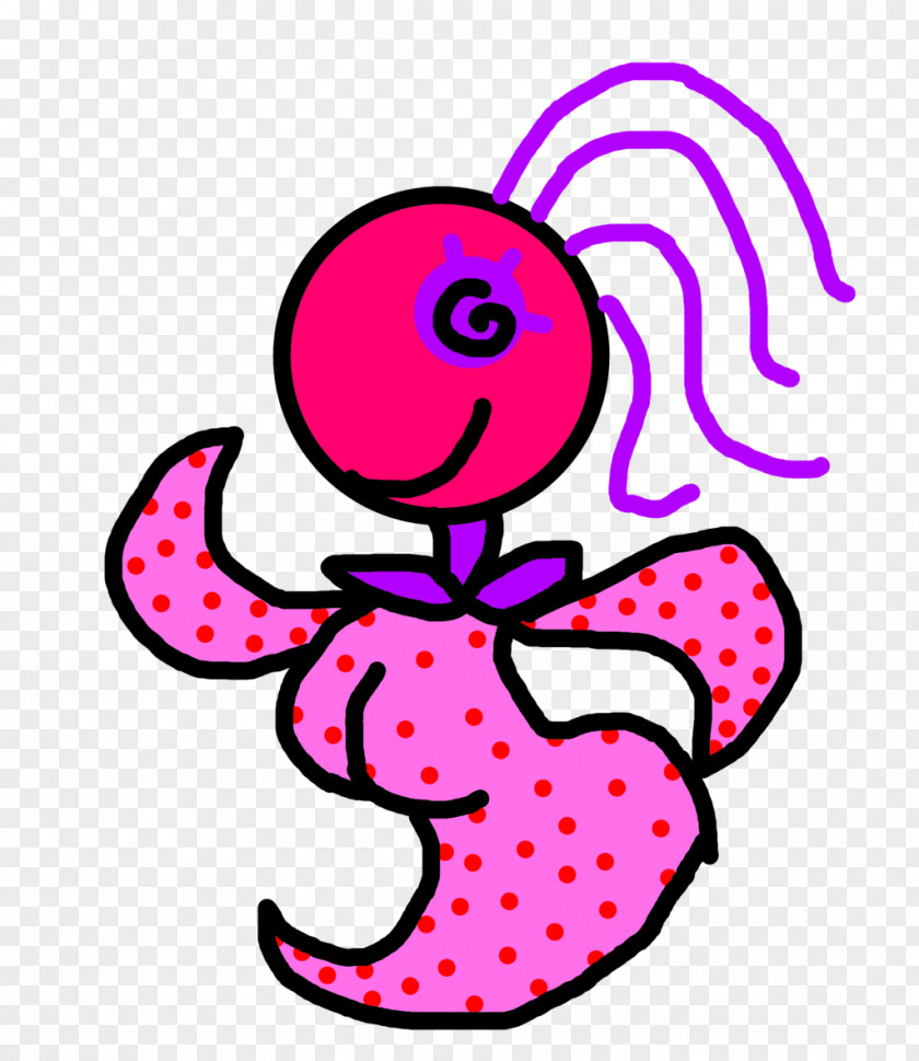 Line Pink M Character Cartoon Clip Art PNG