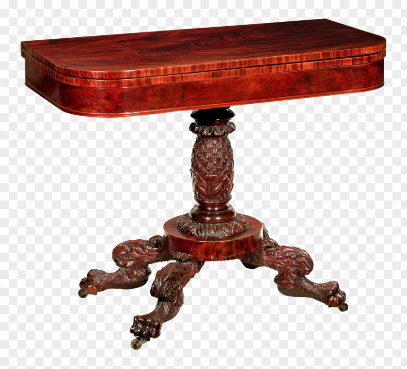 Mahogany Folding Tables Coffee Wood Carving PNG
