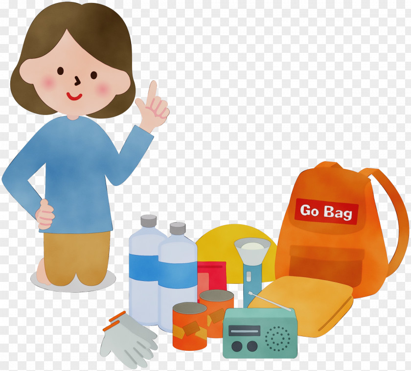 Child Toy Block Shopping Bag PNG