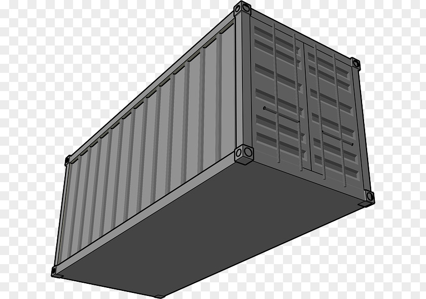 Container Shipping Intermodal Food Storage Containers Clip Art PNG