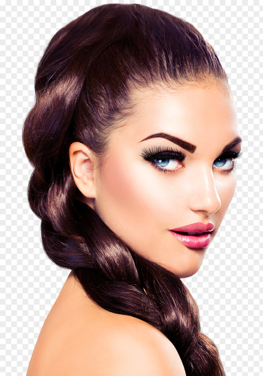 Long-haired Cosmetics Permanent Makeup Make-up Artist Model Fashion PNG