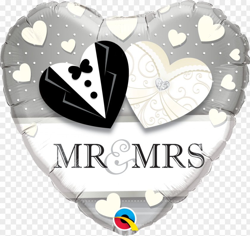 Mr. Mrs. Mylar Balloon Wedding Anniversary Bridal Shower PNG