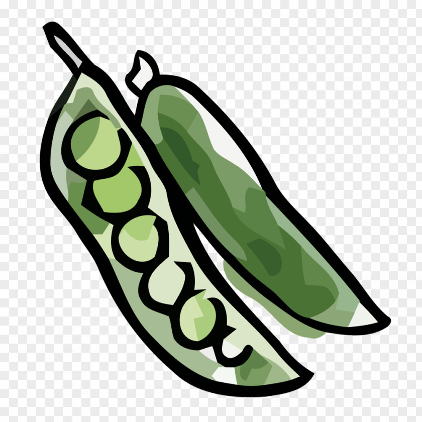 Vector Painted Pea Material Clip Art PNG
