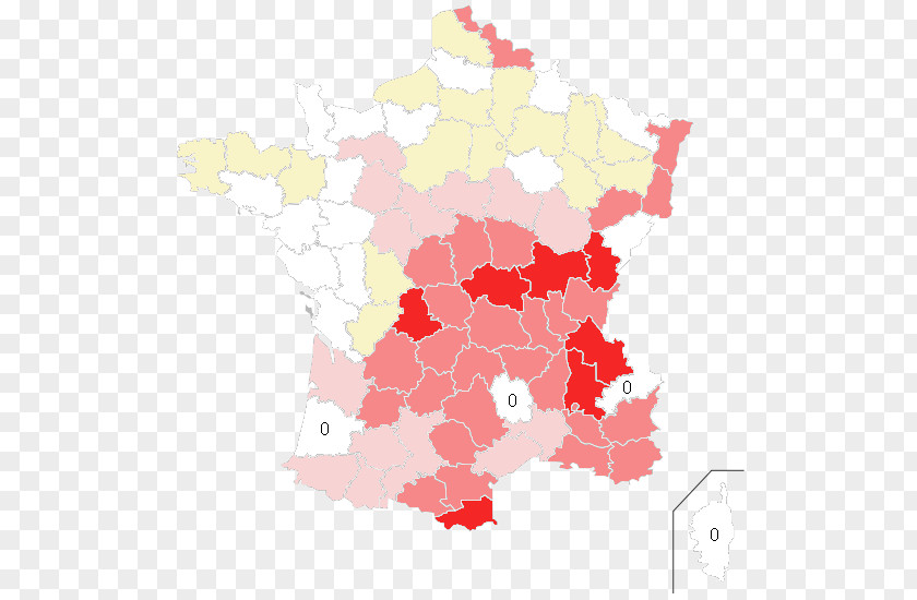 France Map Tuberculosis PNG