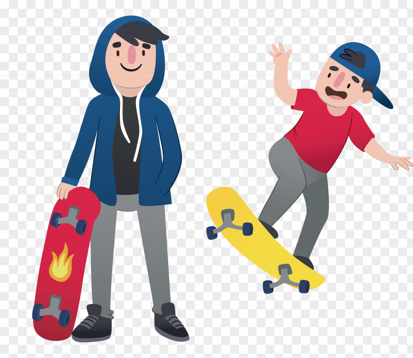 Skateboard Boy Design Euclidean Vector Adobe Illustrator PNG