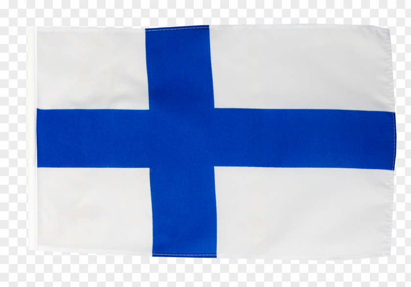 FINLAND Cobalt Blue Electric Flag Rectangle PNG