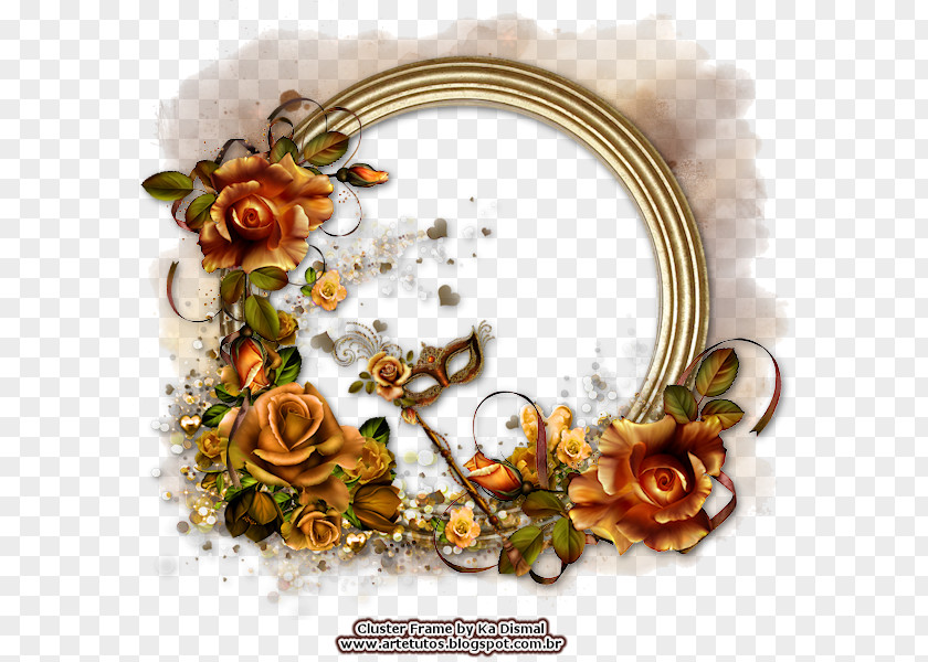 Floral Design Art Picture Frames PNG