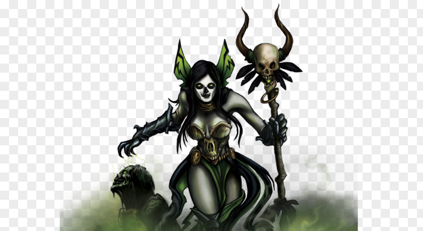 Necromancer Dungeons And Dragons Demon Necromancy Art Female Woman PNG