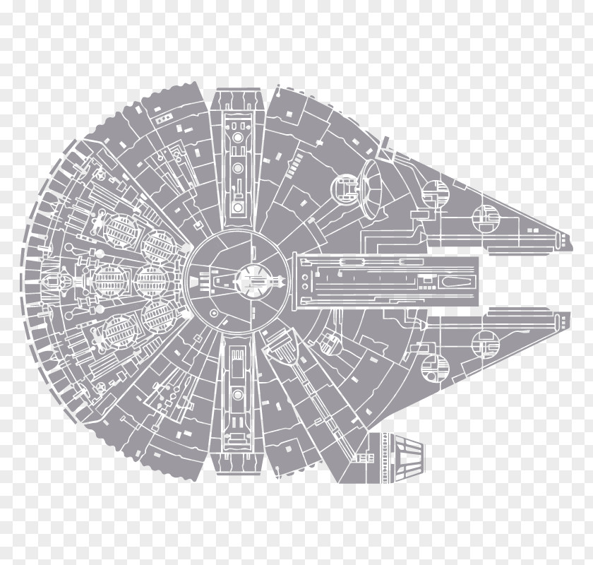 Star Wars Millennium Falcon Film Phonograph Record PNG