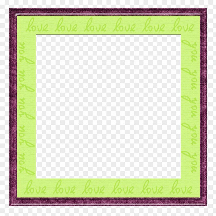 Green Frame Square Text Area Picture Pattern PNG