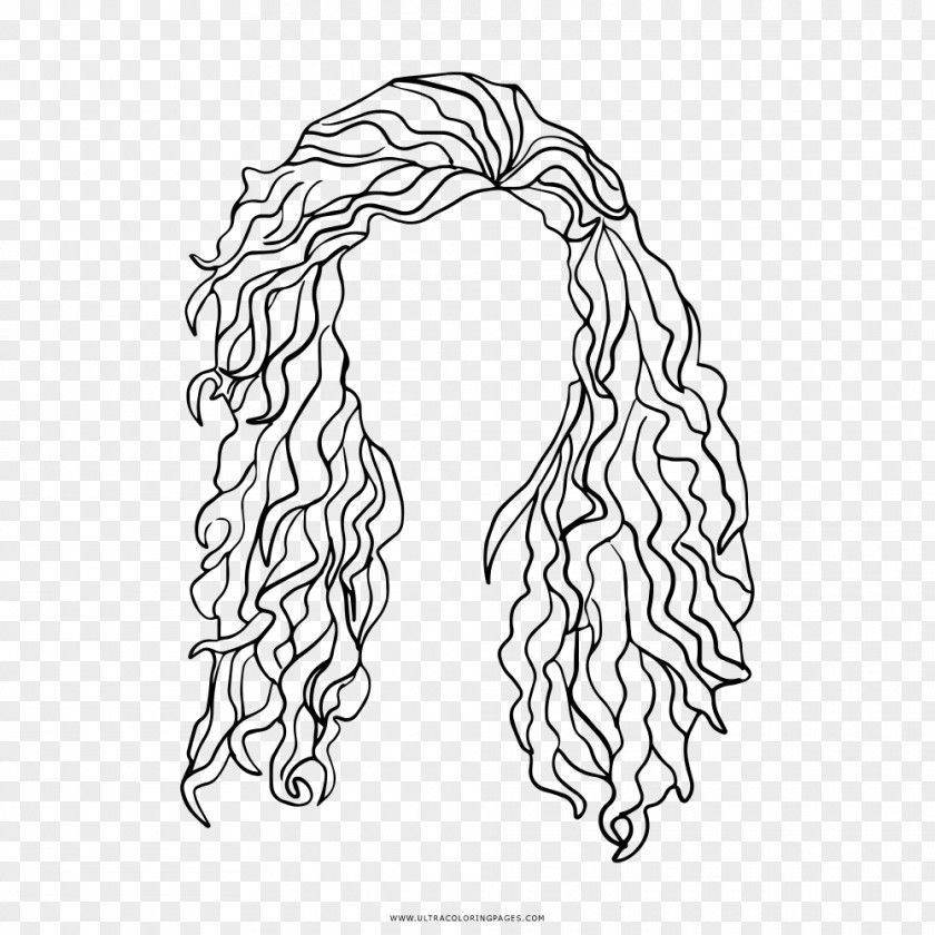 Hair Line Art Drawing Coloring Book PNG