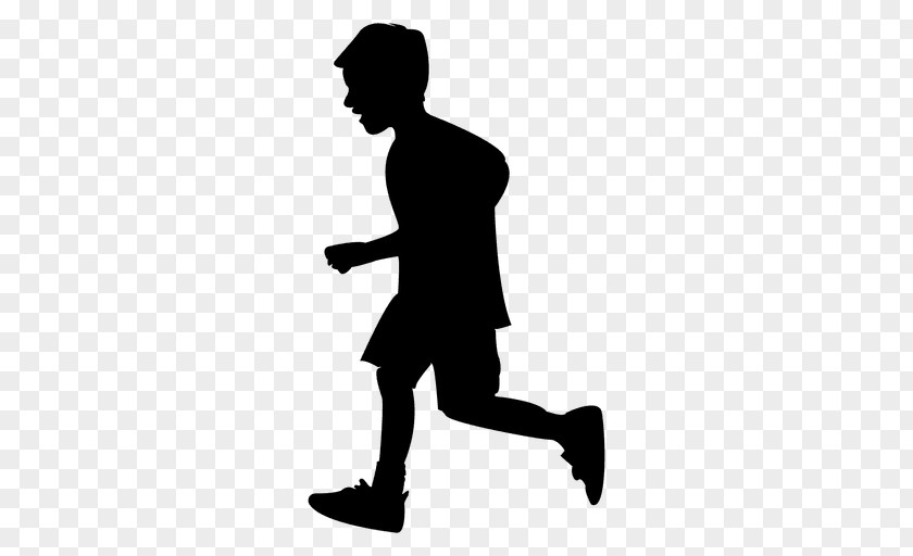 Running Child Silhouette PNG