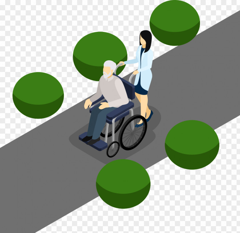 Vector Wheelchair Elderly Disability Old Age PNG