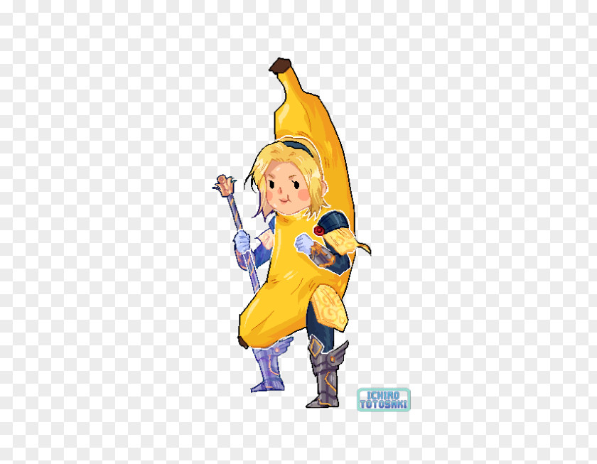 Banana Tumblr Costume Design Cartoon Mascot PNG