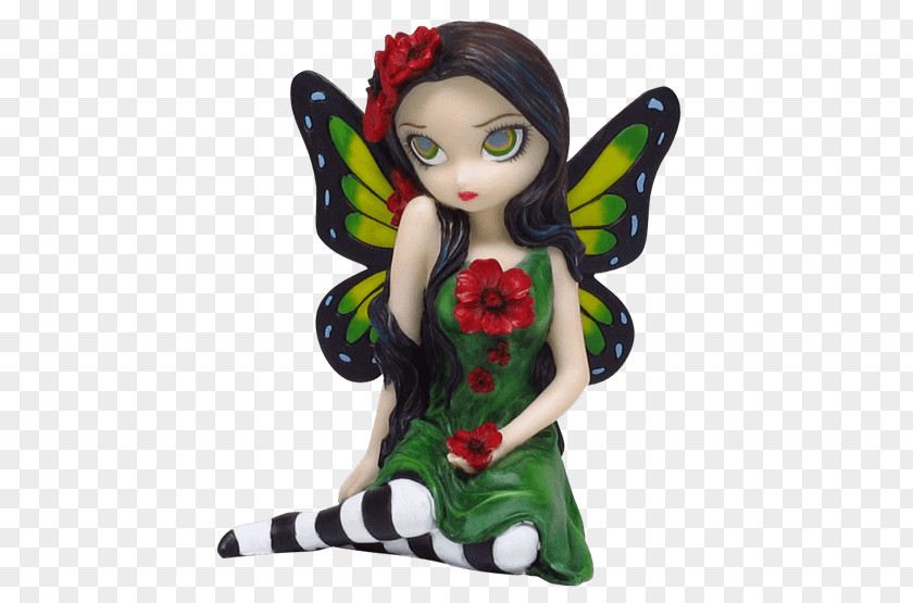 Hand-painted Puppy Fairy Riding Figurine Strangeling: The Art Of Jasmine Becket-Griffith Pixie PNG