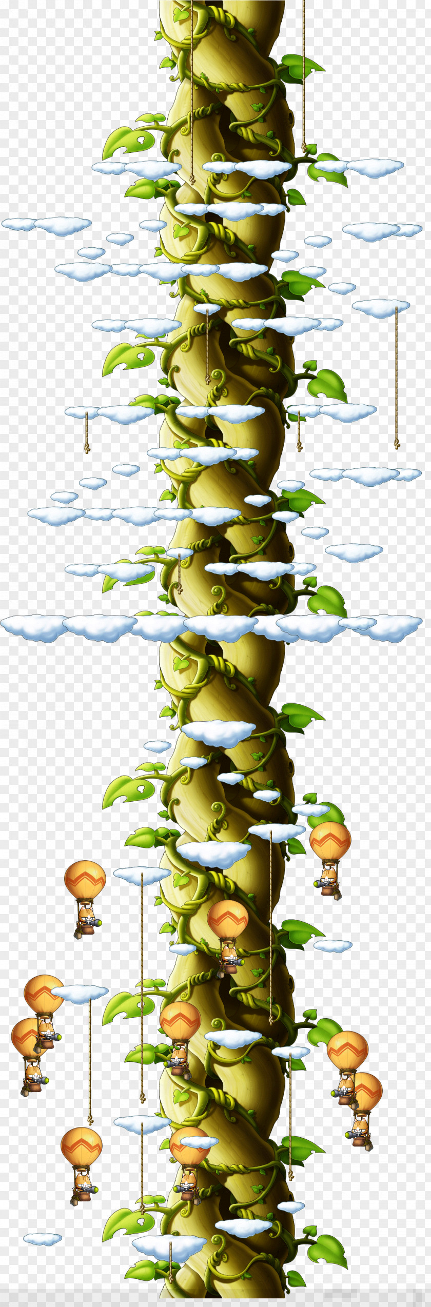 Lazur Green Pea Plant Stem Jack And The Beanstalk Leaf Flower PNG