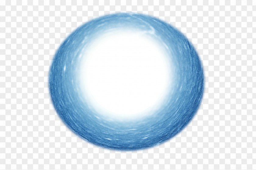 Magical Black Hole Blue Sphere Sky Ball Wallpaper PNG