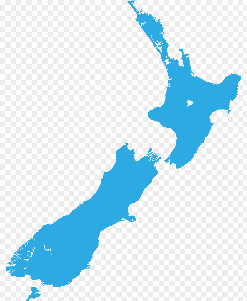 Map New Zealand Vector PNG