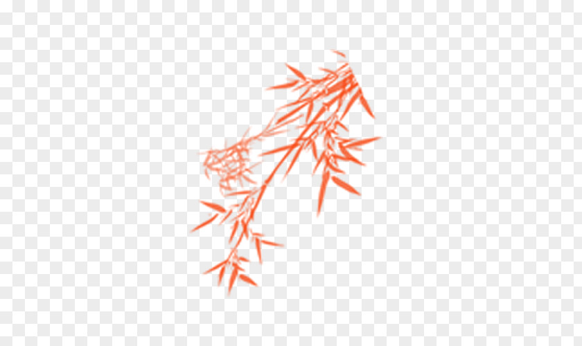 Red Ink Bamboo PNG