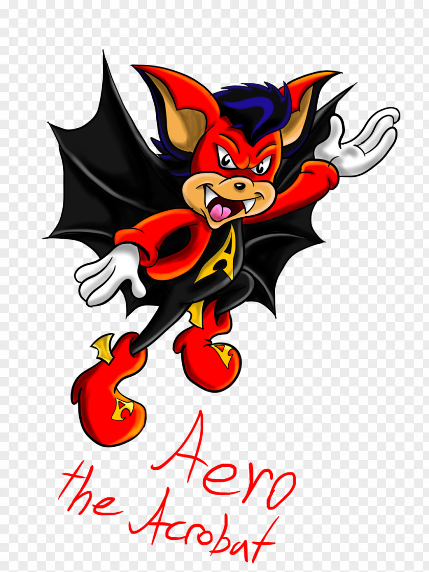 Aero Poster The Acro-Bat DeviantArt Mascot Artist PNG