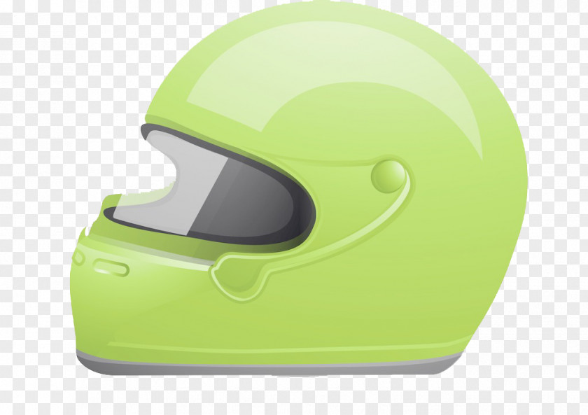 Cartoon Green Motorcycle Helmets Helmet Car PNG