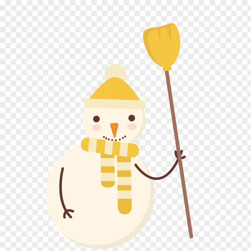 Cartoon Snowman Vector Winter PNG