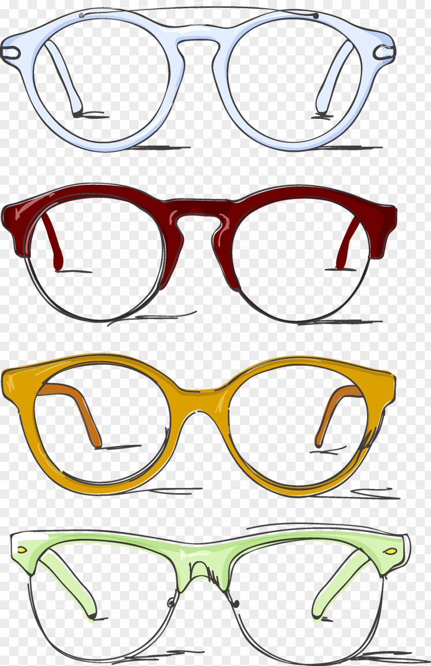 Glasses Sunglasses Browline Drawing Clip Art PNG