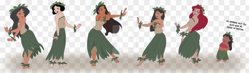 Lilo And Stitch Hula Pelekai Dance Image Illustration Drawing PNG