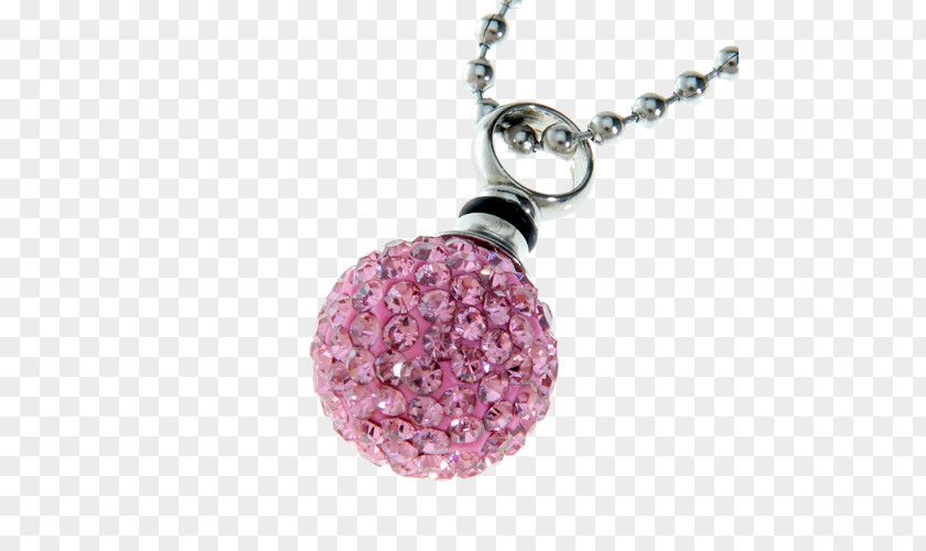 Pink Heart Necklace Urn Charms & Pendants Jewellery Cremation PNG