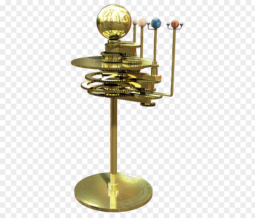 Stage Build Brass Solar System Model Set Screw PNG