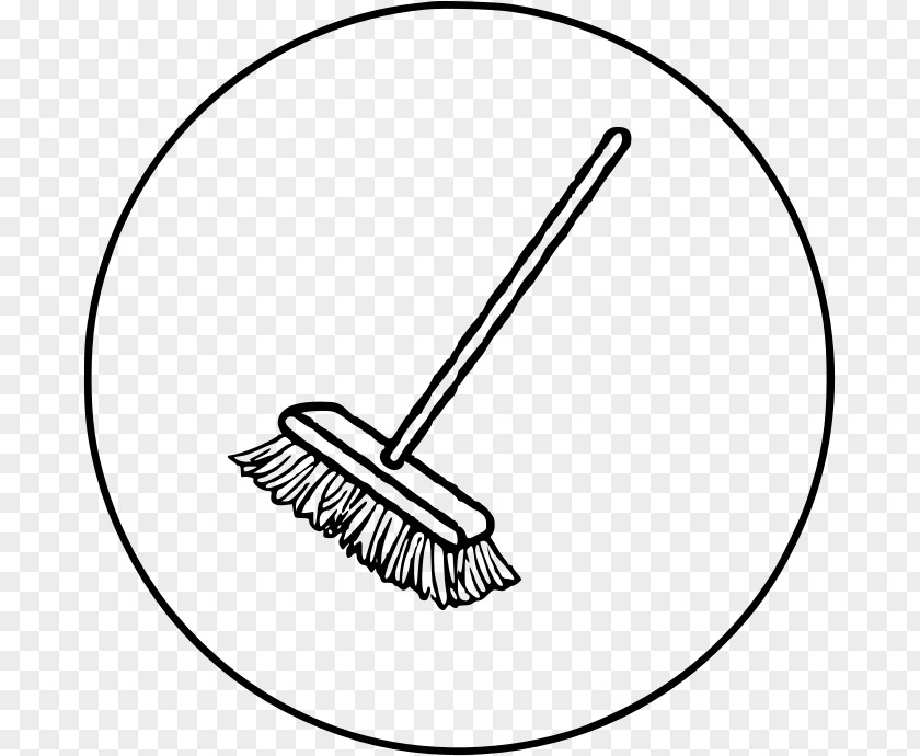 Household Cleaning Supply Line Art Drawing Broom PNG
