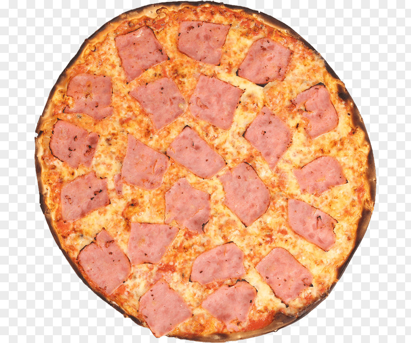 Jamon Sicilian Pizza Ham Italian Cuisine Salami PNG