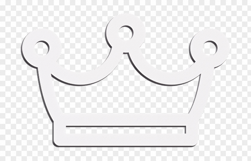 Logo Blackandwhite Crown Icon Fairytale PNG