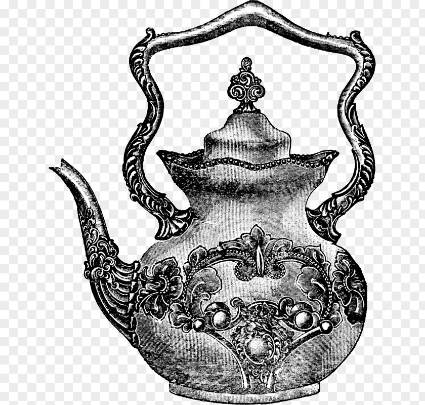 Vintage Fairy Teapot Teacup Clip Art PNG