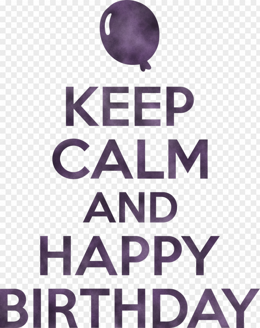 Birthday Keep Calm Happy PNG