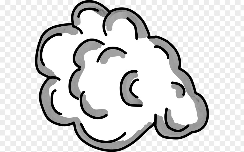 Cartoon Smoke Line Art PNG art , smoke clipart PNG