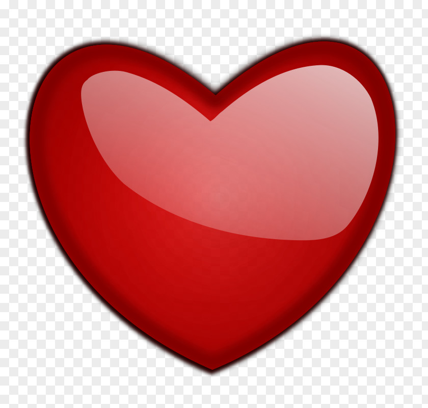 Heart No Background Red Clip Art PNG