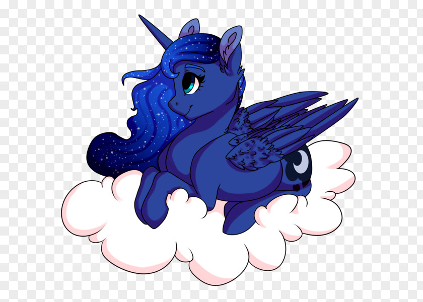 Luna Pony Cobalt Blue Cartoon PNG